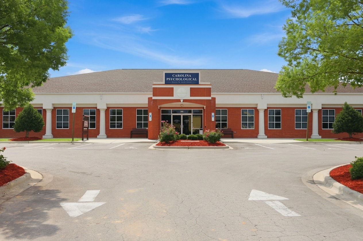 Front entrance of Carolina Psychological Health Services in Jacksonville, NC